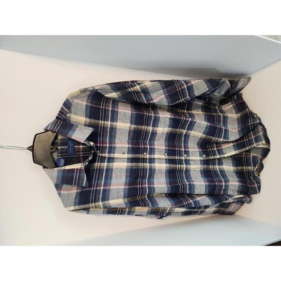 Towncraft Men's Plaid Flannel Shirt - Casual Comfort Size Large - Picture 2 of 4